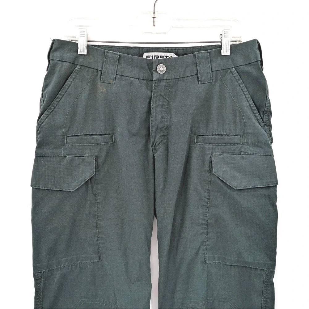 First Tactical Women's Cargo Pants‎ Hunter Green Utility Gorpcore